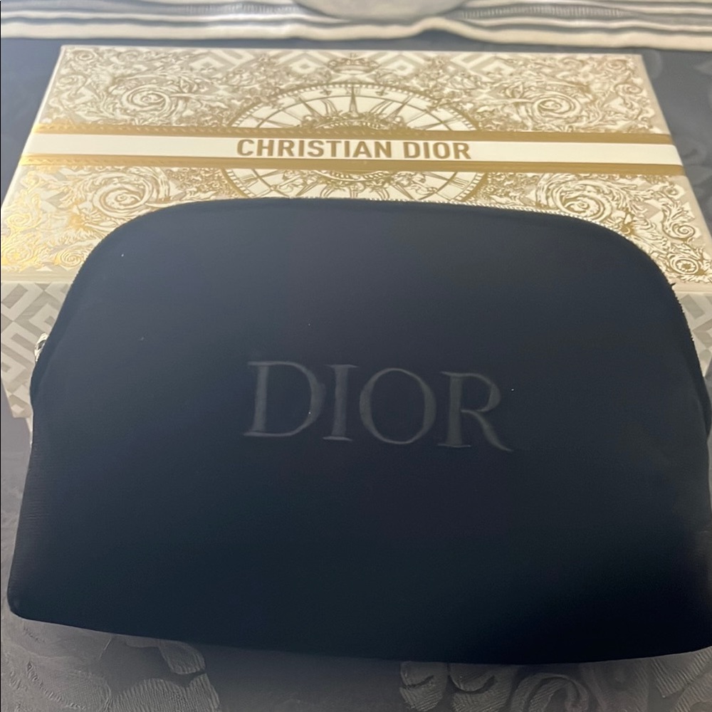 Dior Black Cosmetic Bag